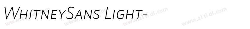 WhitneySans Light字体转换